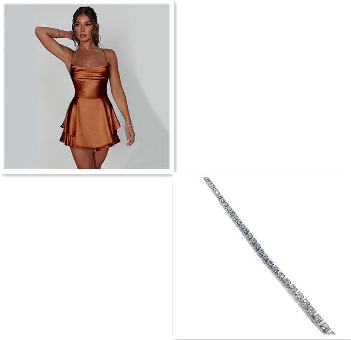 Women's Sexy Suspender Romper Dress