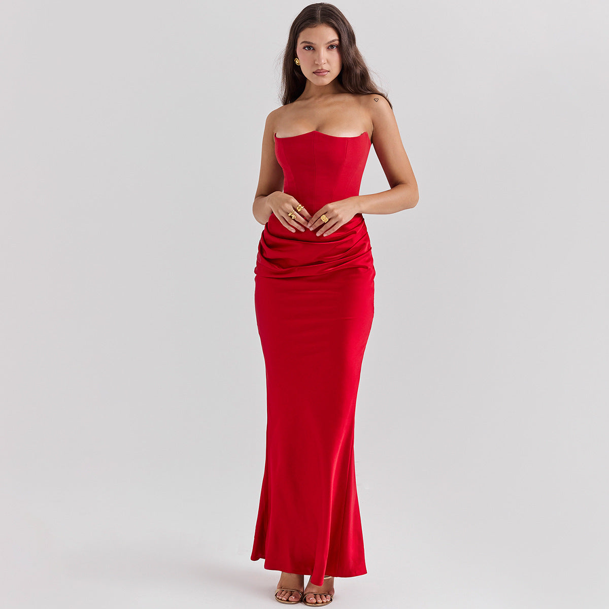 Elegant Fashion Bandeau Backless Dress