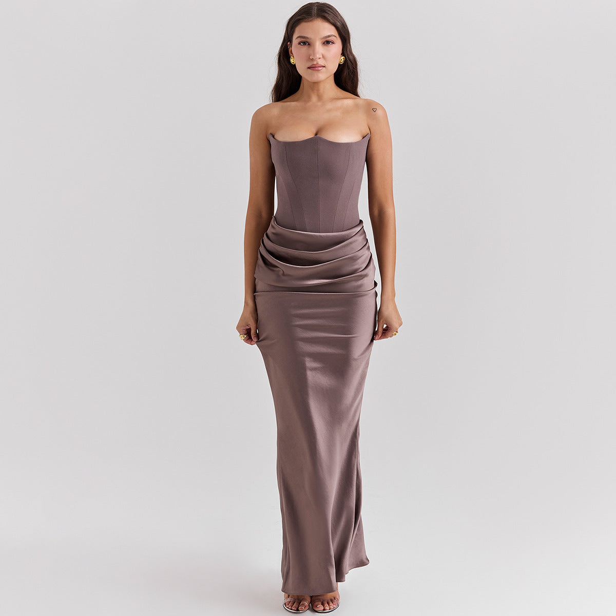 Elegant Fashion Bandeau Backless Dress