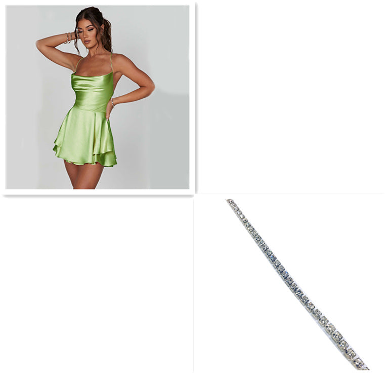Women's Sexy Suspender Romper Dress