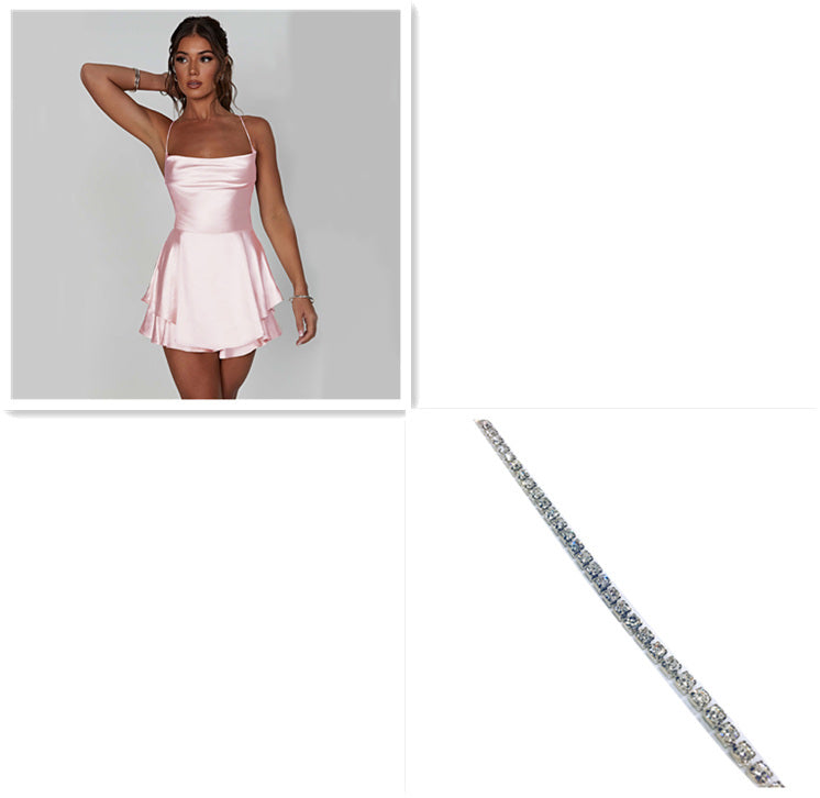 Women's Sexy Suspender Romper Dress