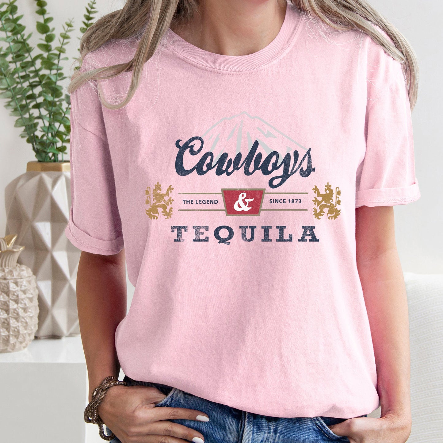 Cowboys and Tequila Comfort Colors T-Shirt
