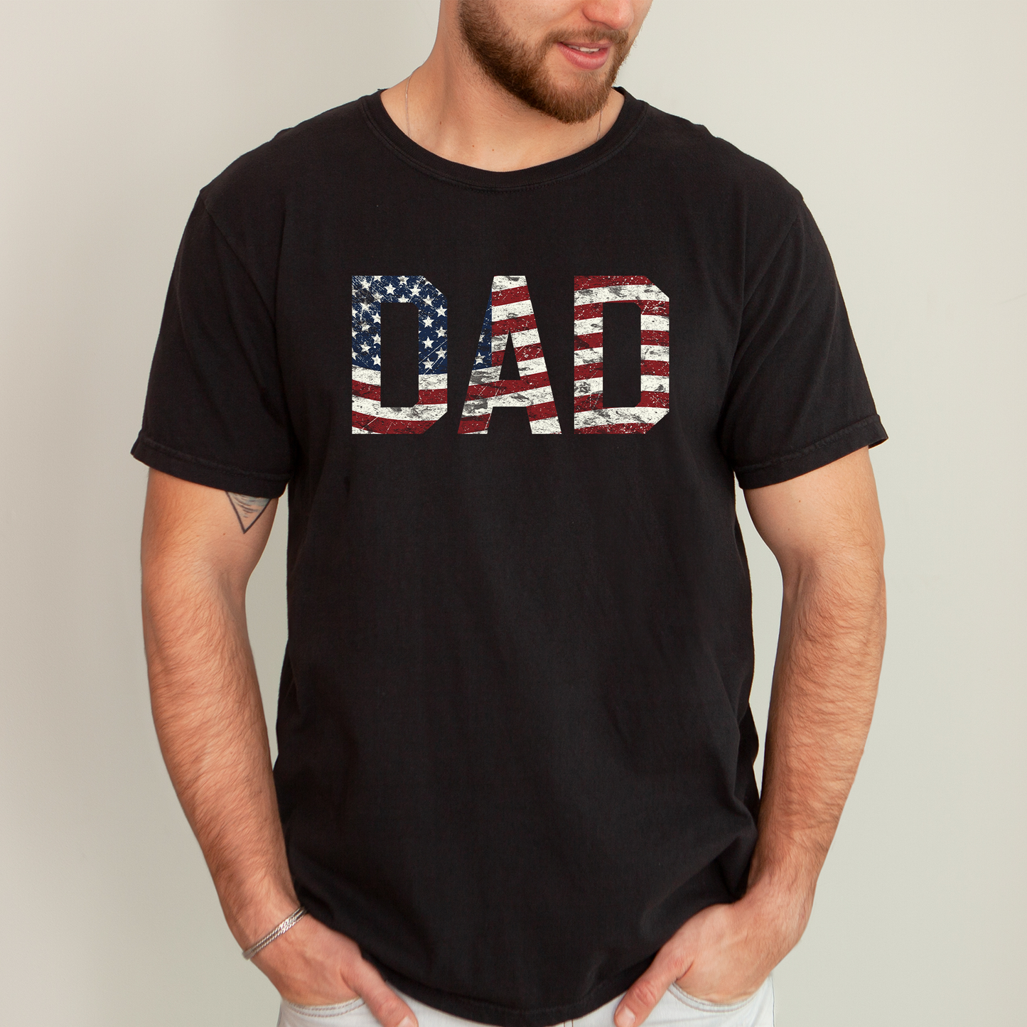 Dad, Patriotic Comfort Colors T-Shirt