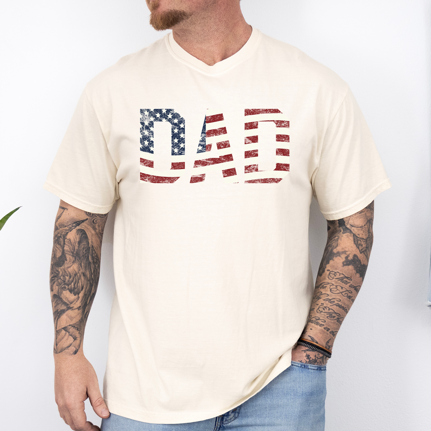 Dad, Patriotic Comfort Colors T-Shirt