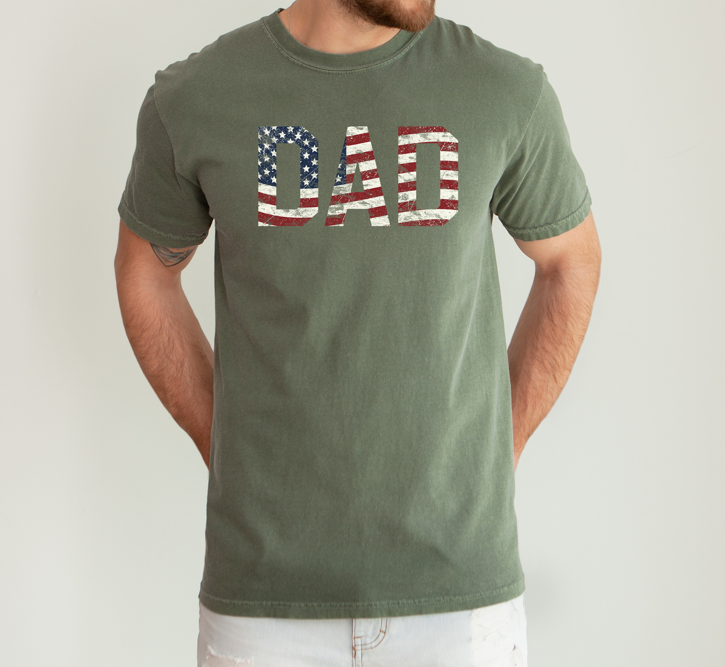 Dad, Patriotic Comfort Colors T-Shirt