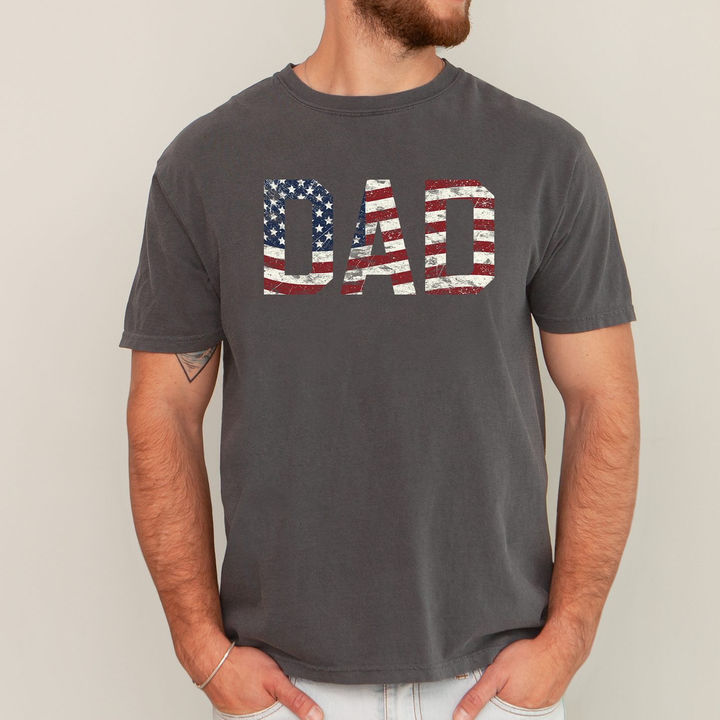 Dad, Patriotic Comfort Colors T-Shirt