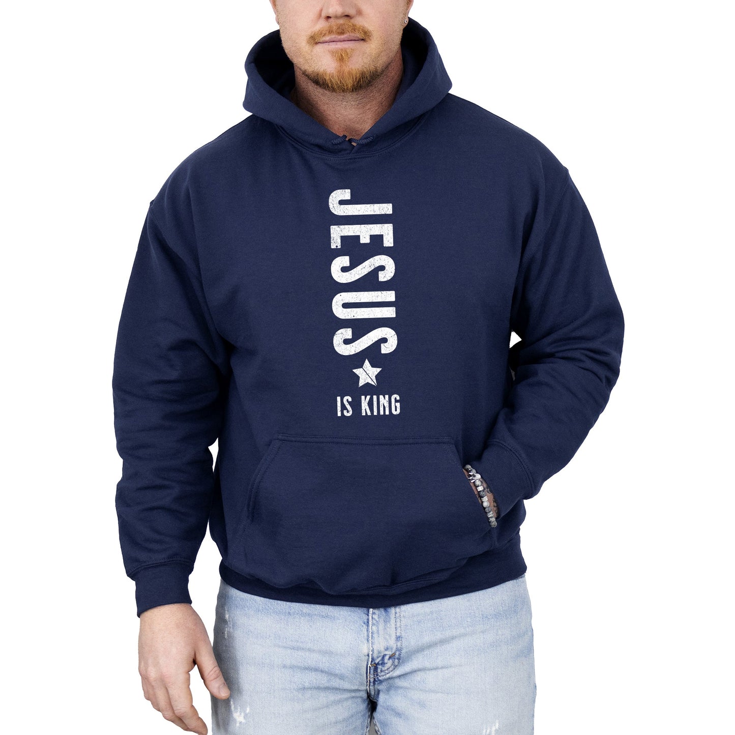 Jesus Is King, Faith, Hooded Sweatshirt
