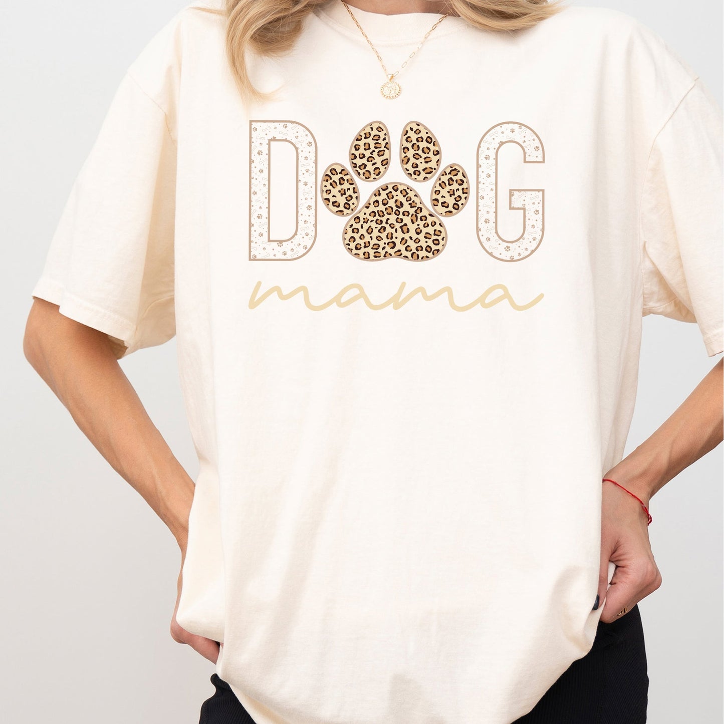 Dog Mama, Retro, Vintage Comfort Colors Tshirt