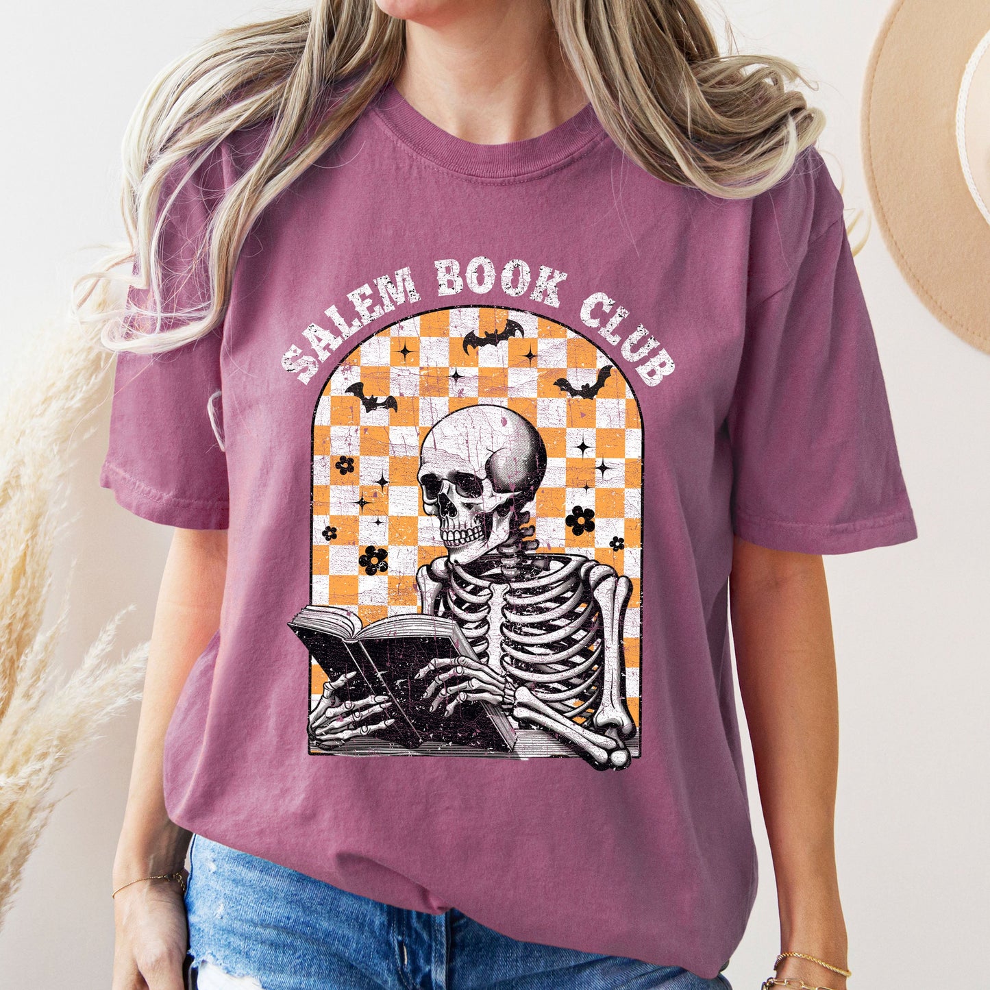 Salem Book Club Comfort Colors Tshirt