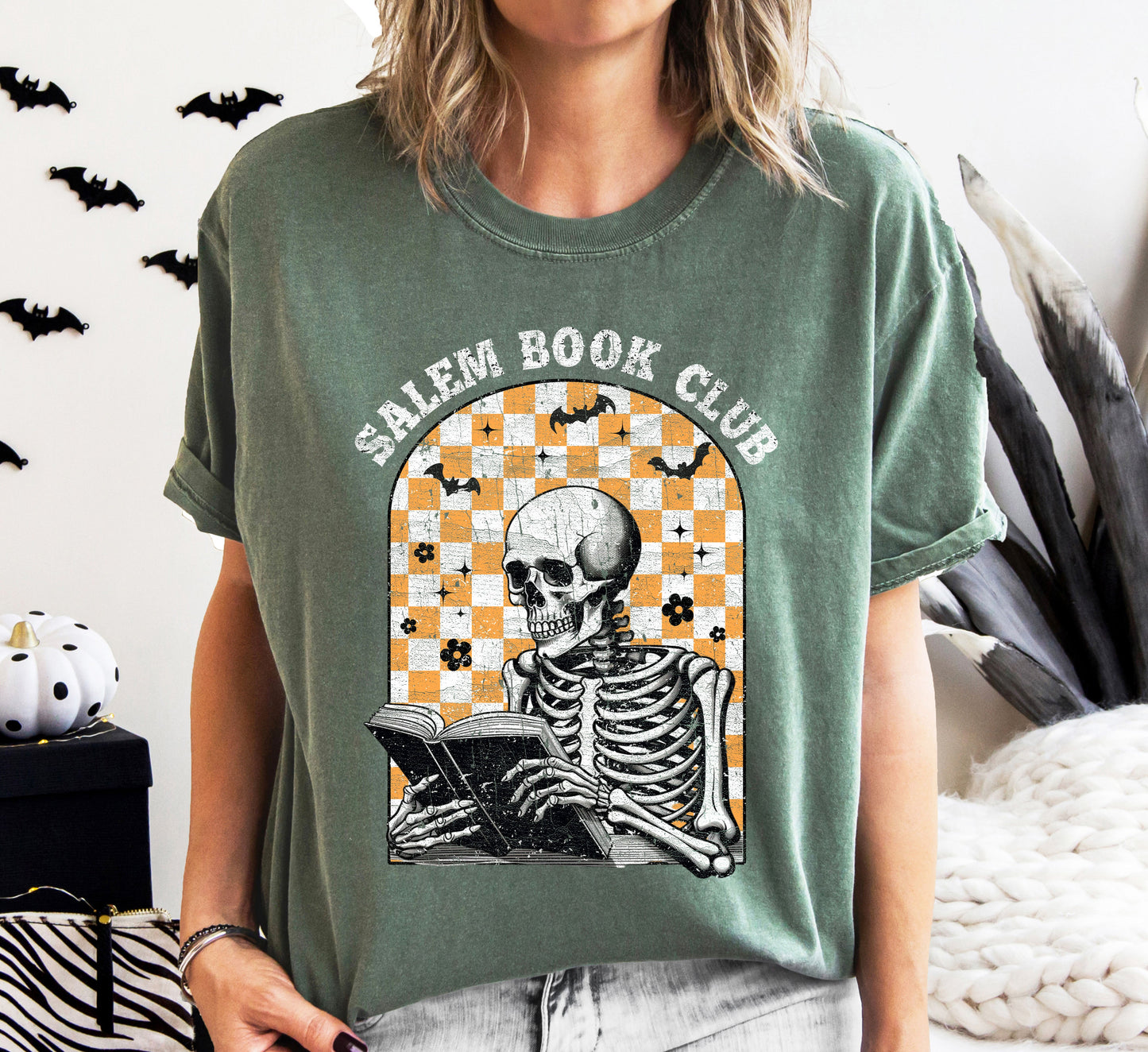 Salem Book Club Comfort Colors Tshirt