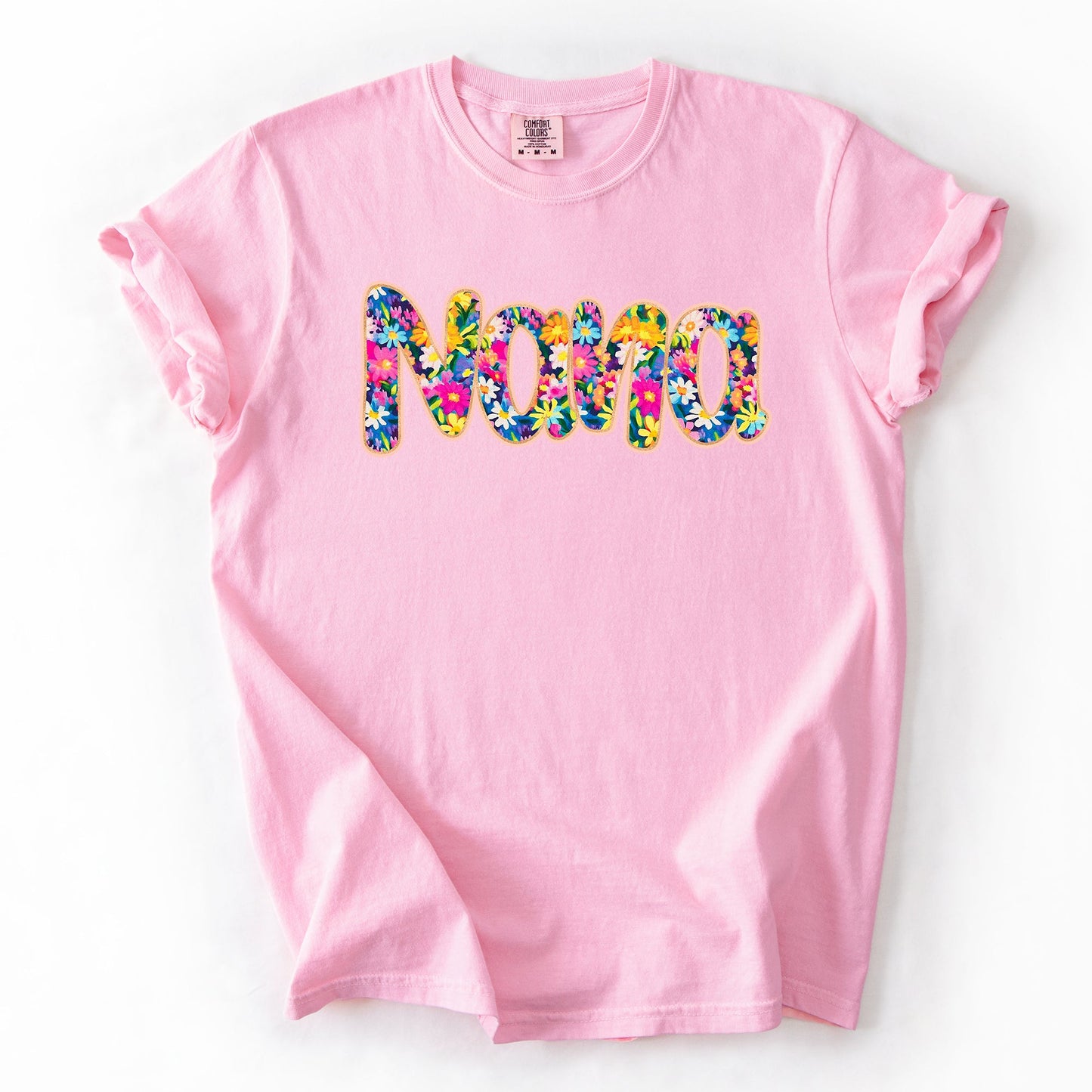 Nana Floral Comfort Colors T-Shirt