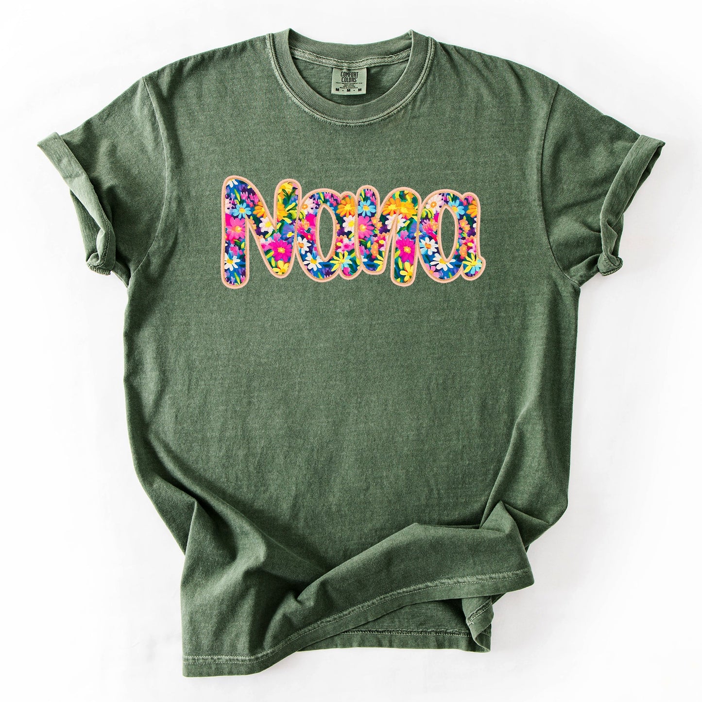 Nana Floral Comfort Colors T-Shirt