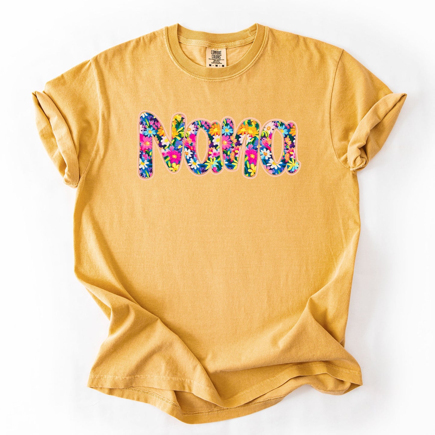 Nana Floral Comfort Colors T-Shirt