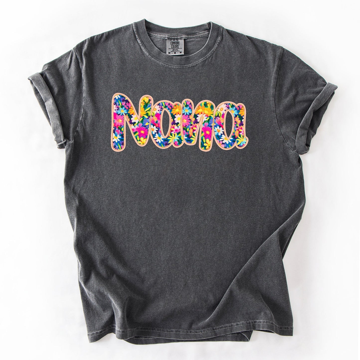 Nana Floral Comfort Colors T-Shirt