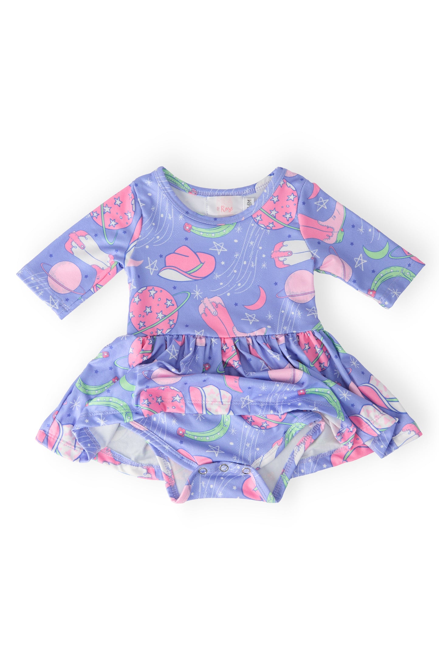 Neon Moon 3/4 Sleeve Twirl Bodysuit