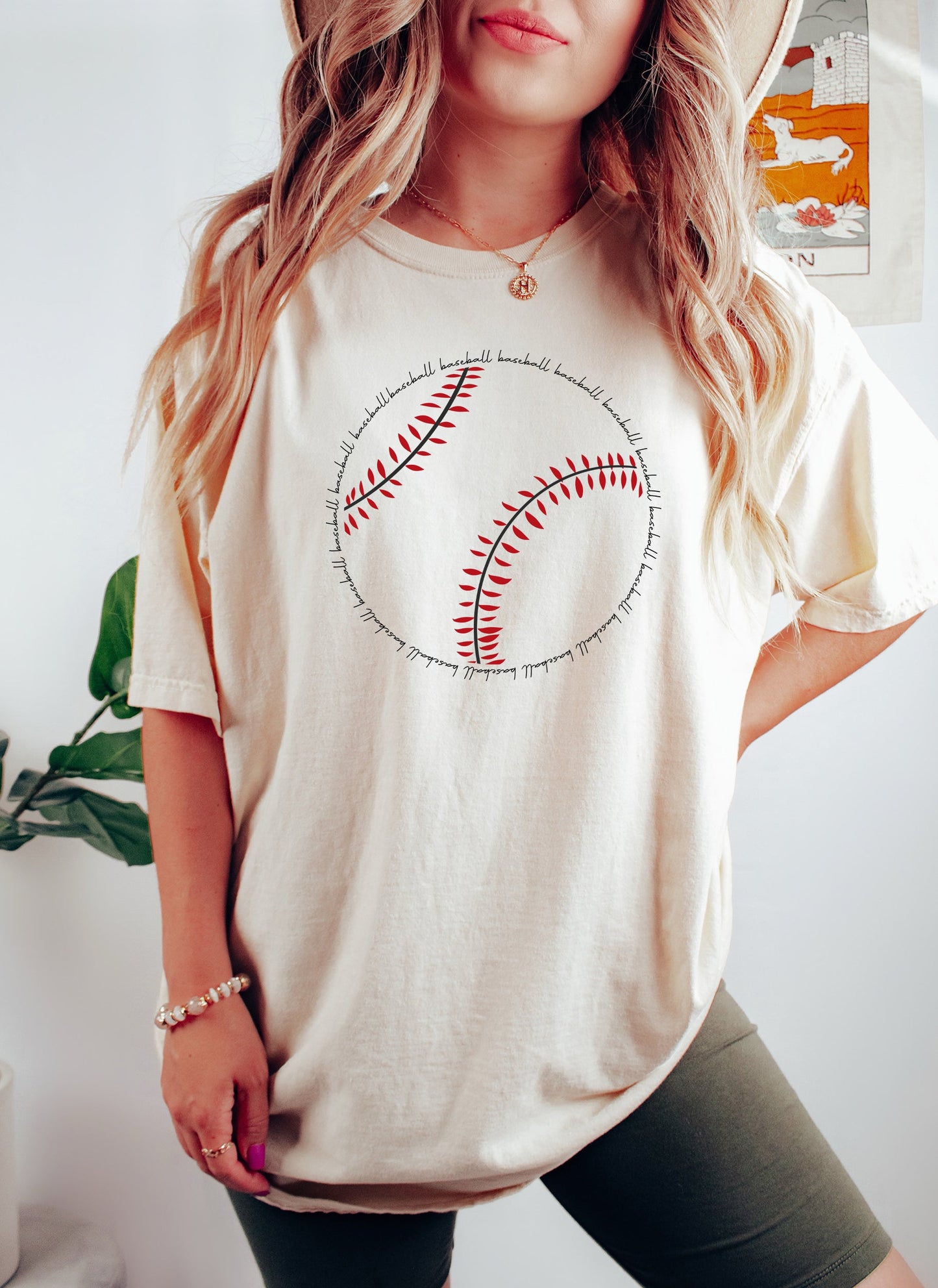 Baseball Word Art Comfort Colors Tshirt