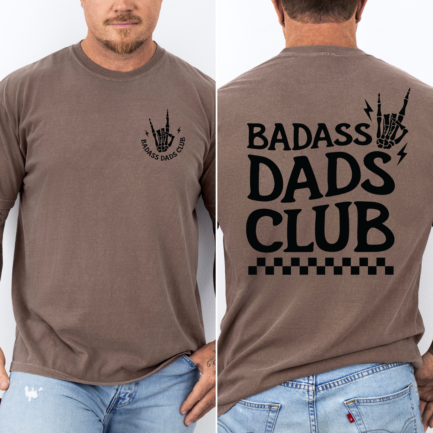Badass Dads Club, Skeleton Comfort Colors T-Shirt
