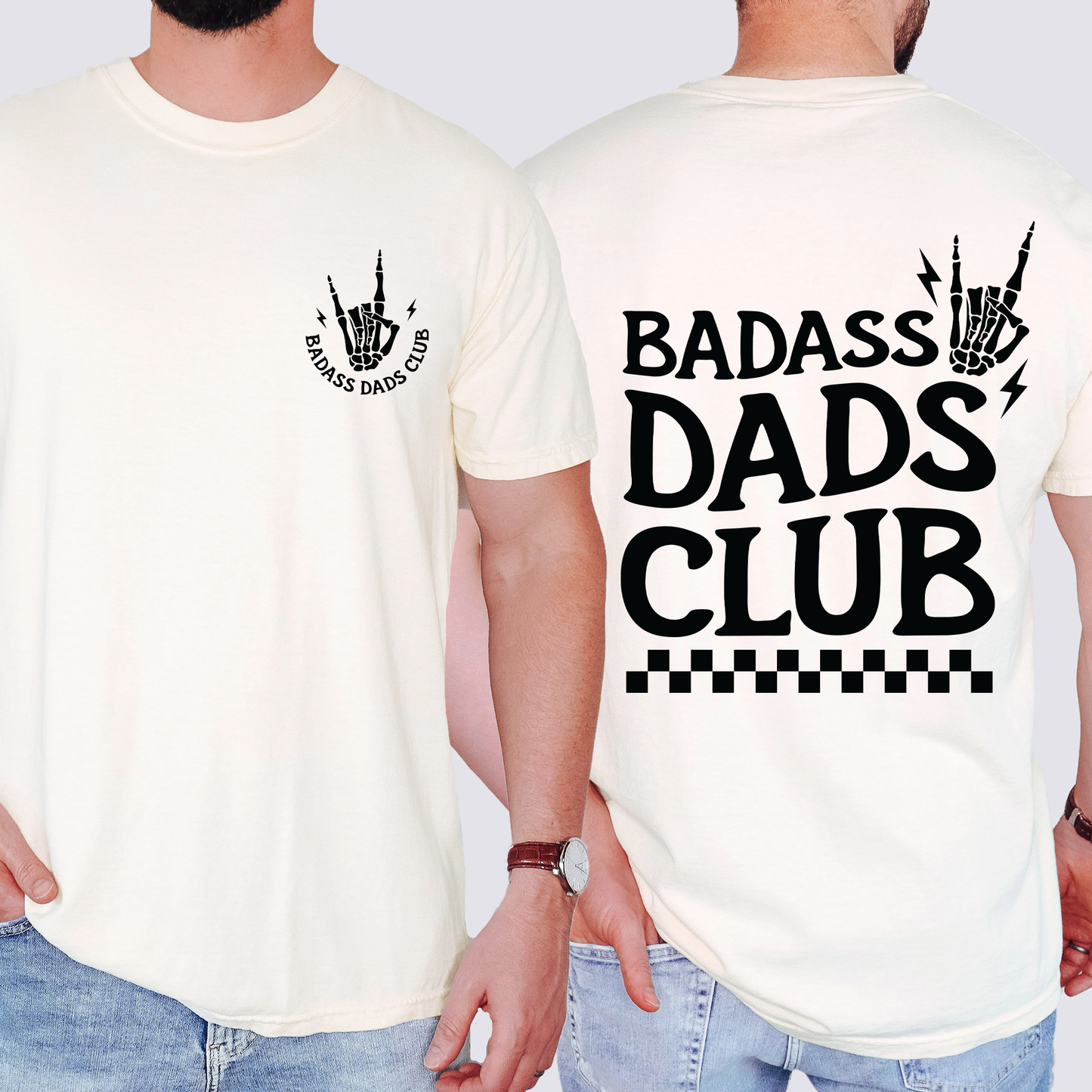 Badass Dads Club, Skeleton Comfort Colors T-Shirt