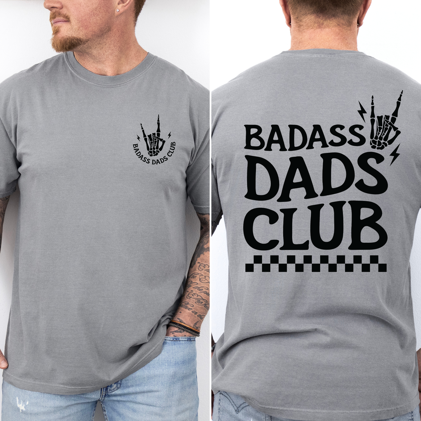 Badass Dads Club, Skeleton Comfort Colors T-Shirt