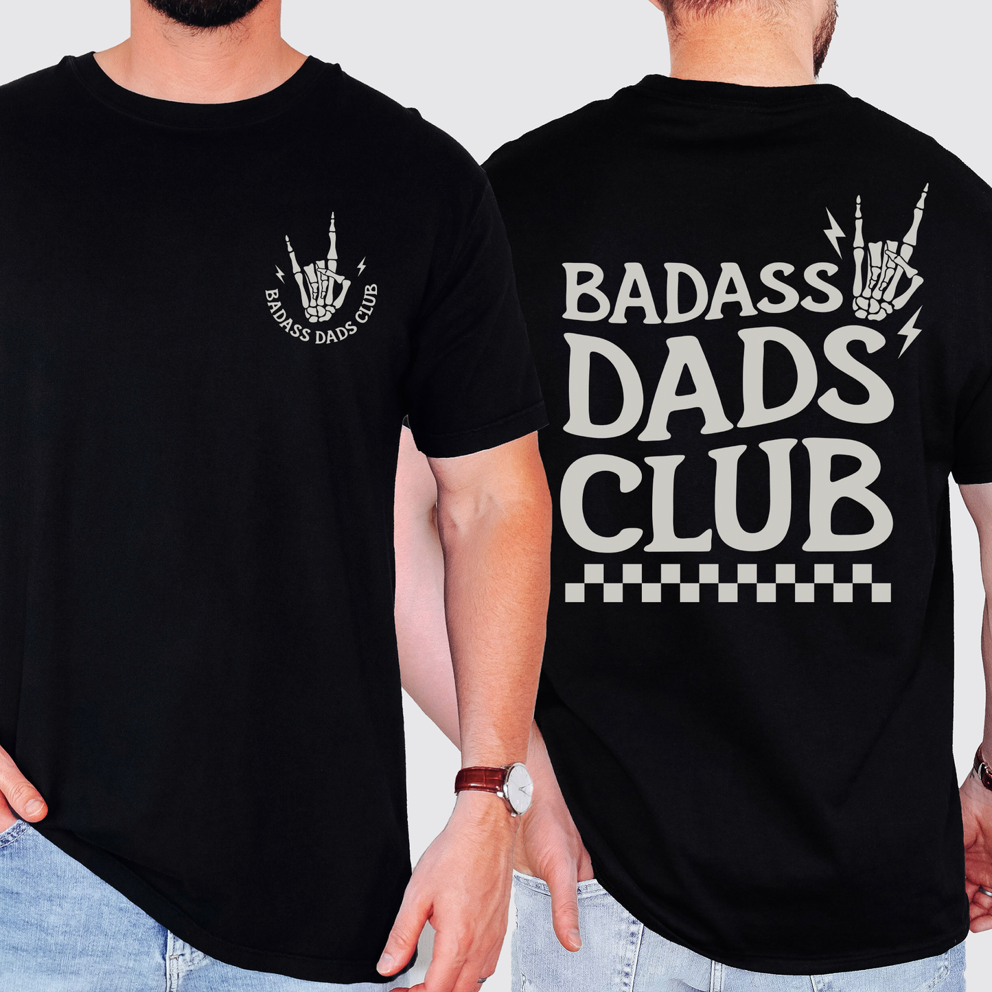 Badass Dads Club, Skeleton Comfort Colors T-Shirt