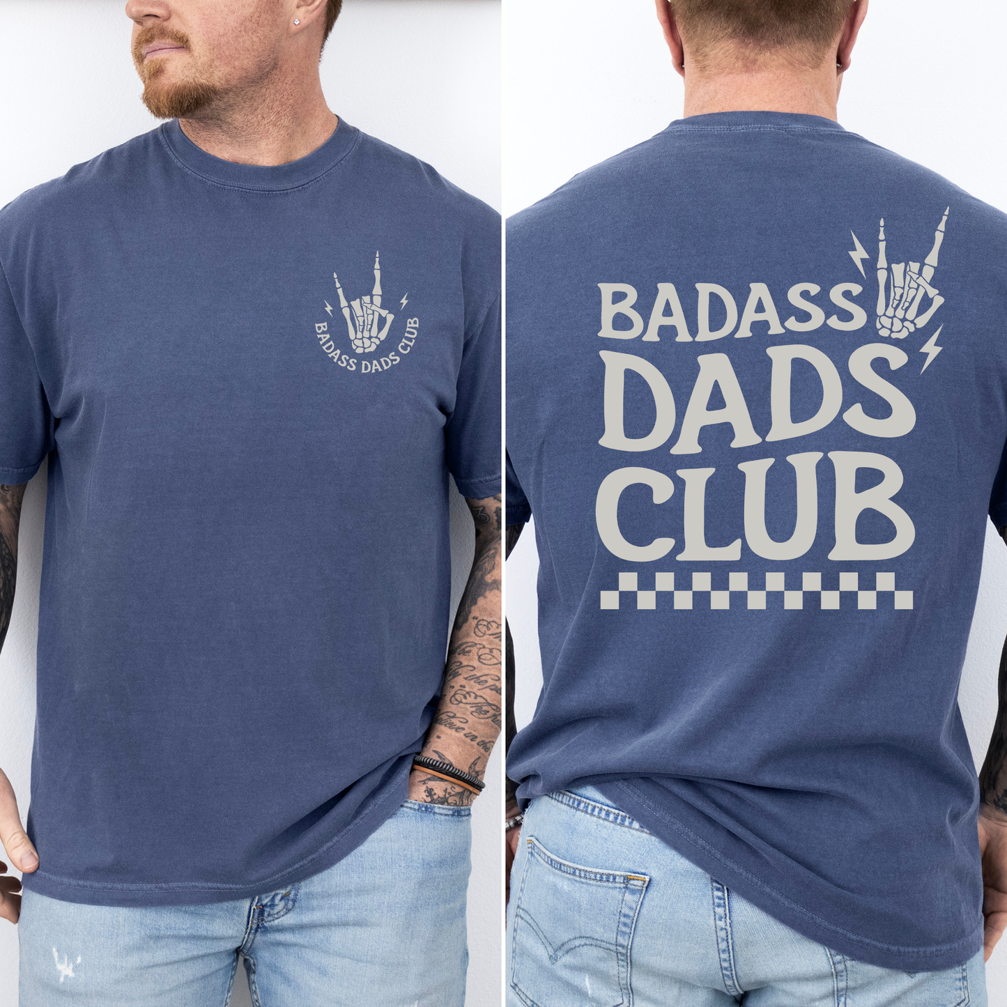 Badass Dads Club, Skeleton Comfort Colors T-Shirt