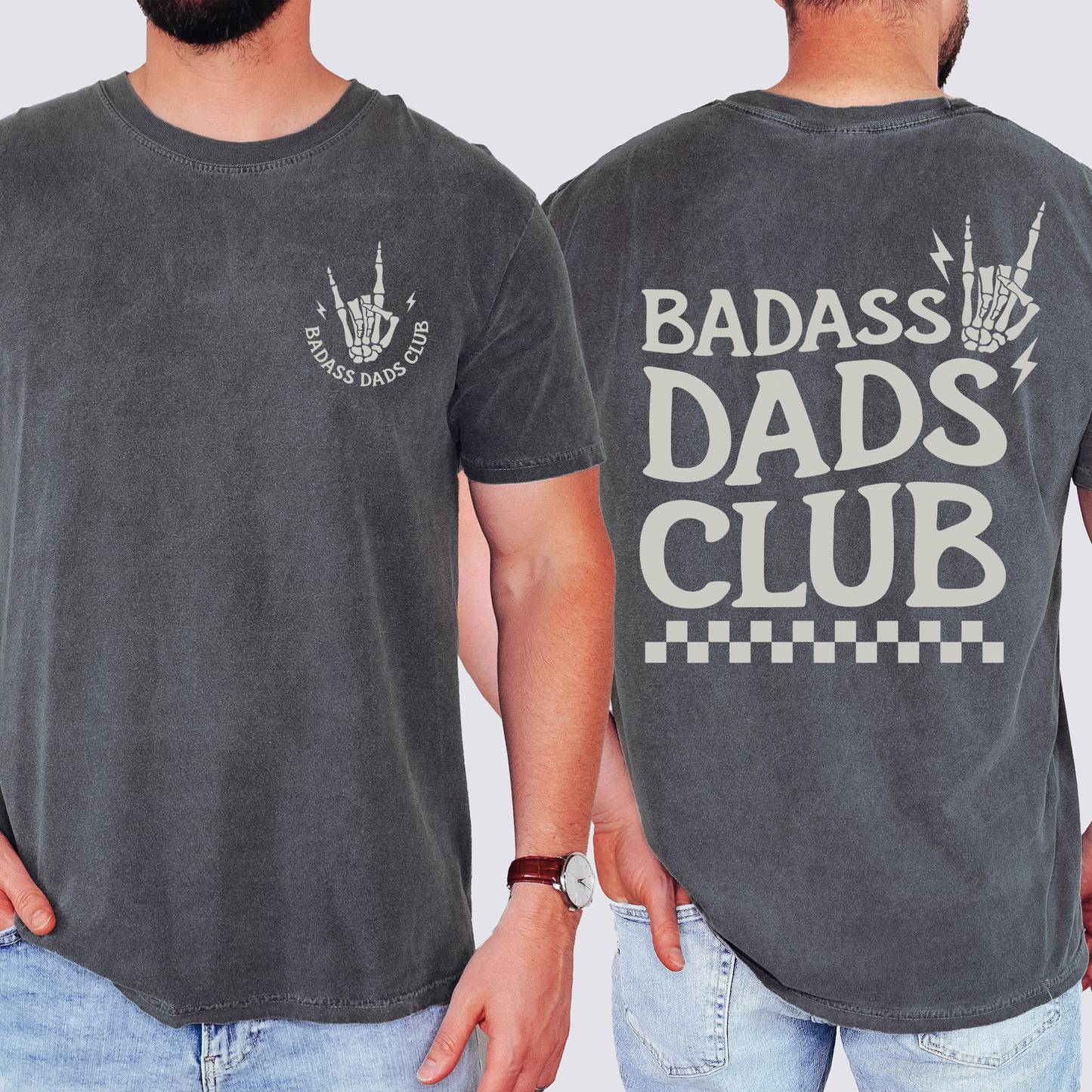 Badass Dads Club, Skeleton Comfort Colors T-Shirt
