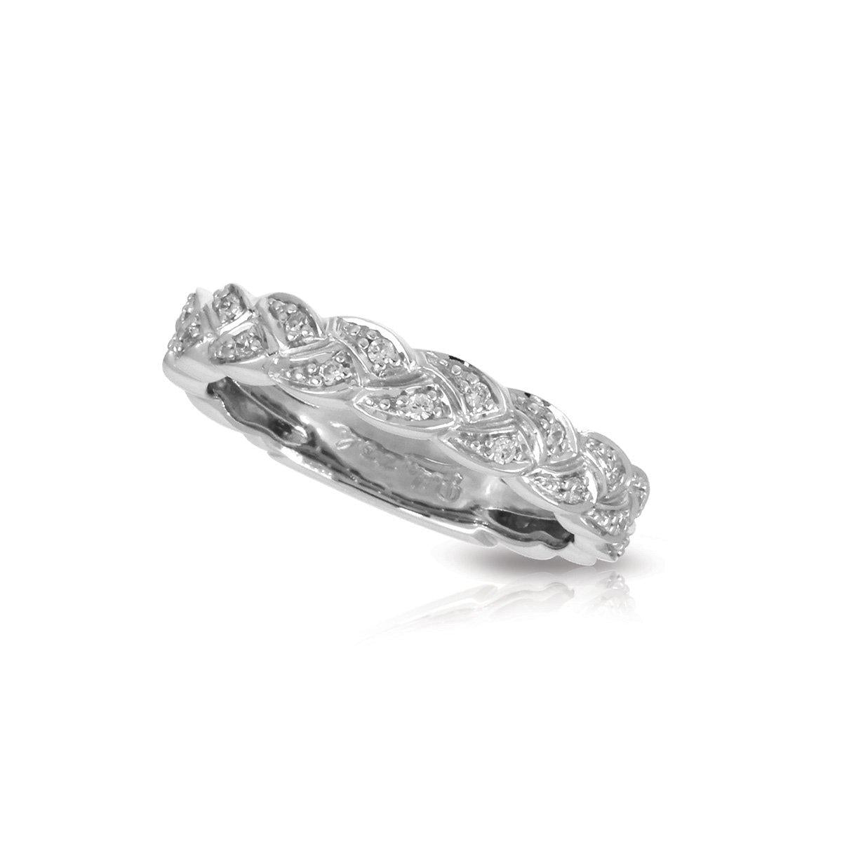Braid Ring with Stones
