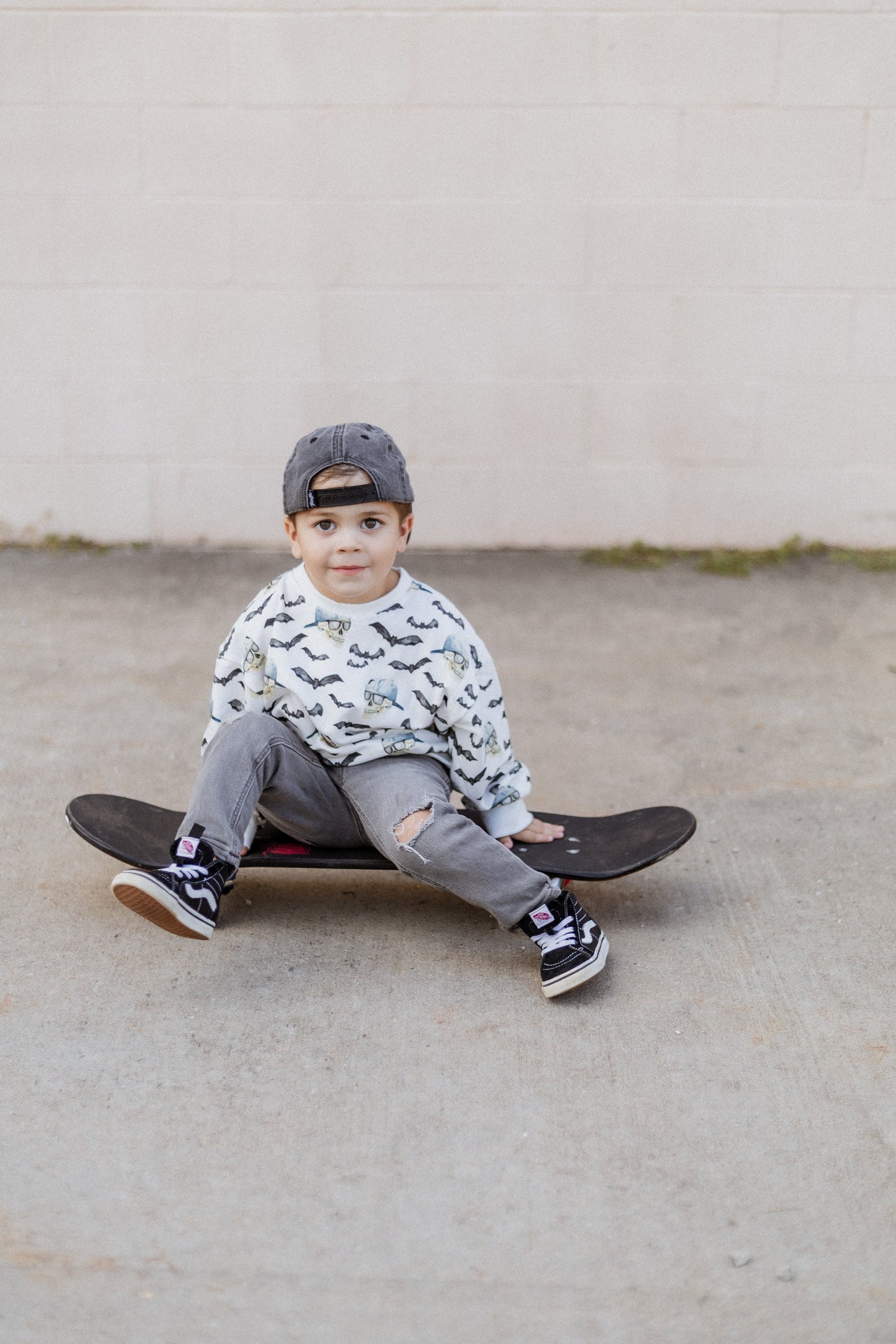 Spooky Bro Bamboo Bubble Romper