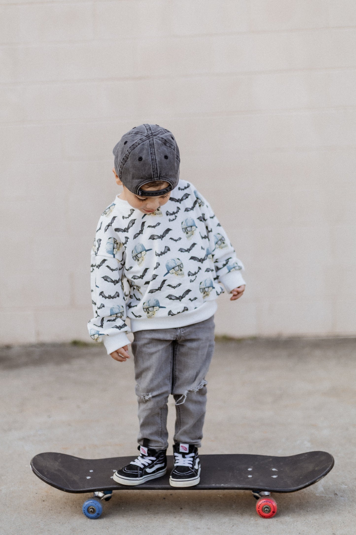 Spooky Bro Bamboo Bubble Romper