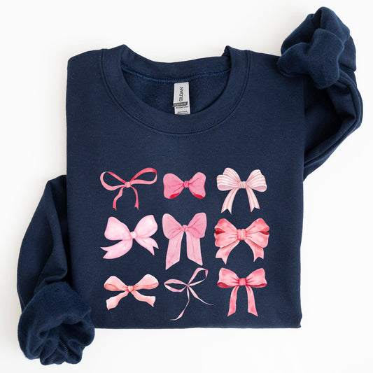 Coquette, Pink Bows, Soft Girl Era Sweatshirt