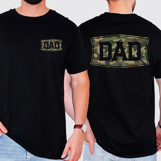 Dad, Camo Comfort Colors T-Shirt