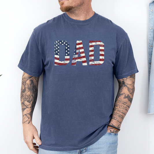 Dad, Patriotic Comfort Colors T-Shirt