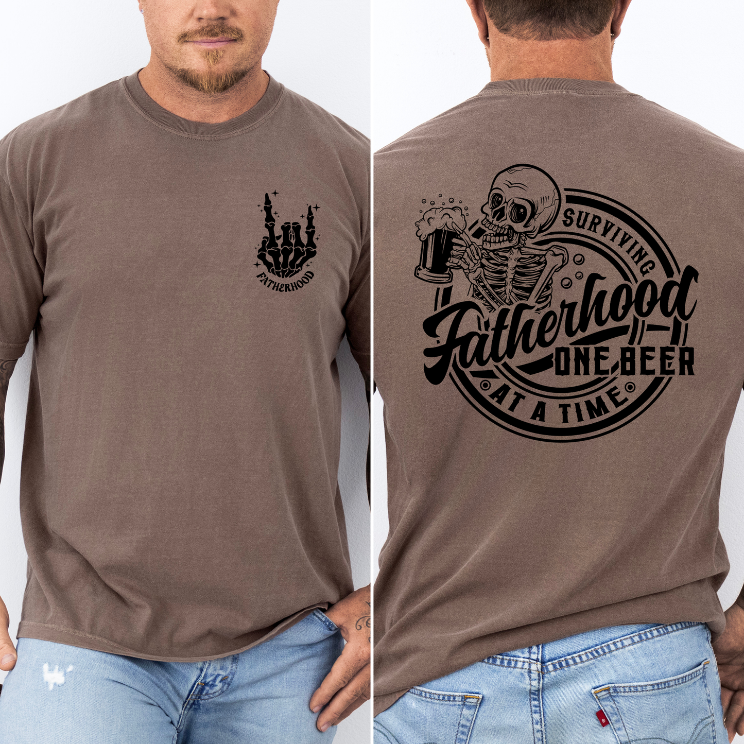 Fatherhood, One Beer At A Time, Comfort Colors T-Shirt