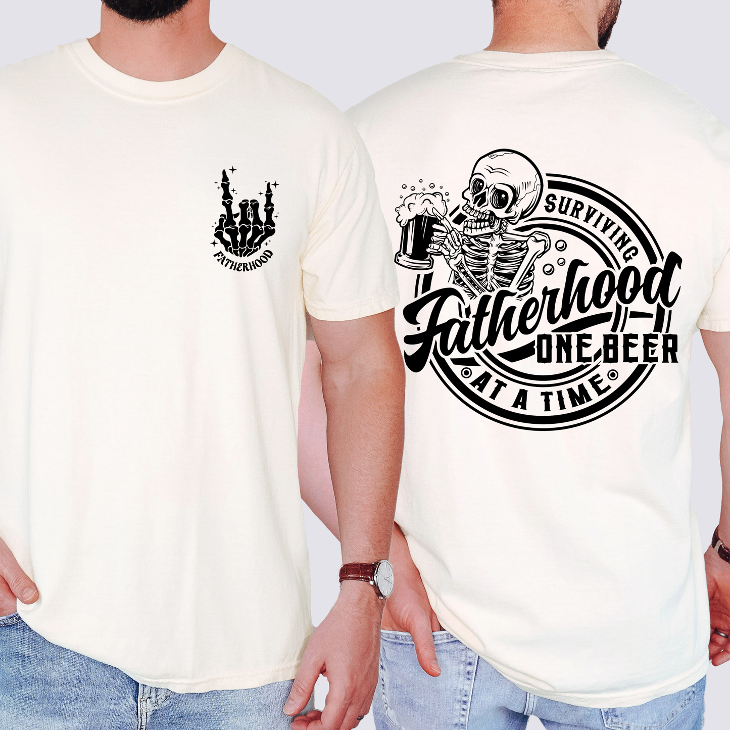 Fatherhood, One Beer At A Time, Comfort Colors T-Shirt