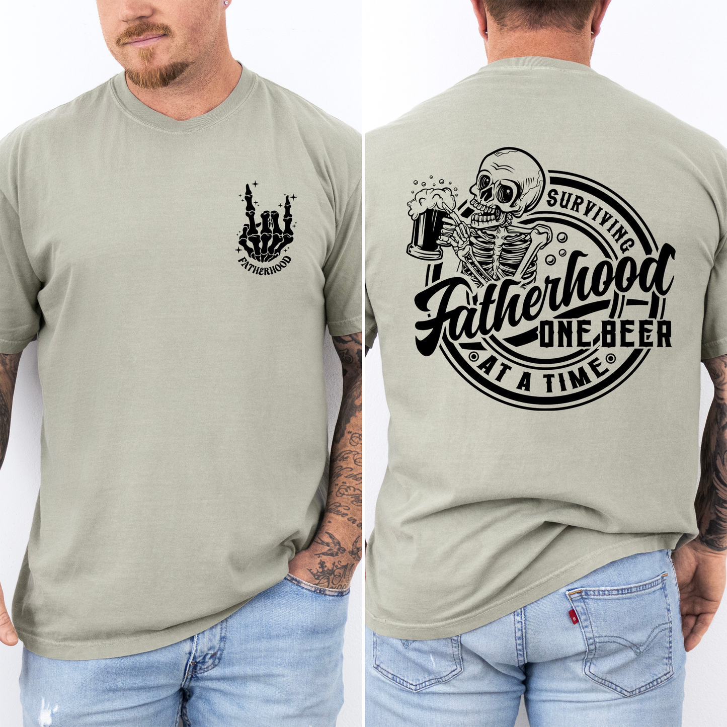 Fatherhood, One Beer At A Time, Comfort Colors T-Shirt