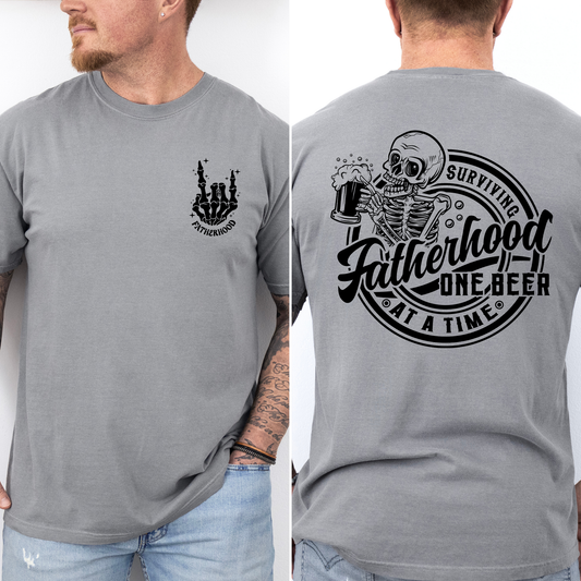 Fatherhood, One Beer At A Time, Comfort Colors T-Shirt