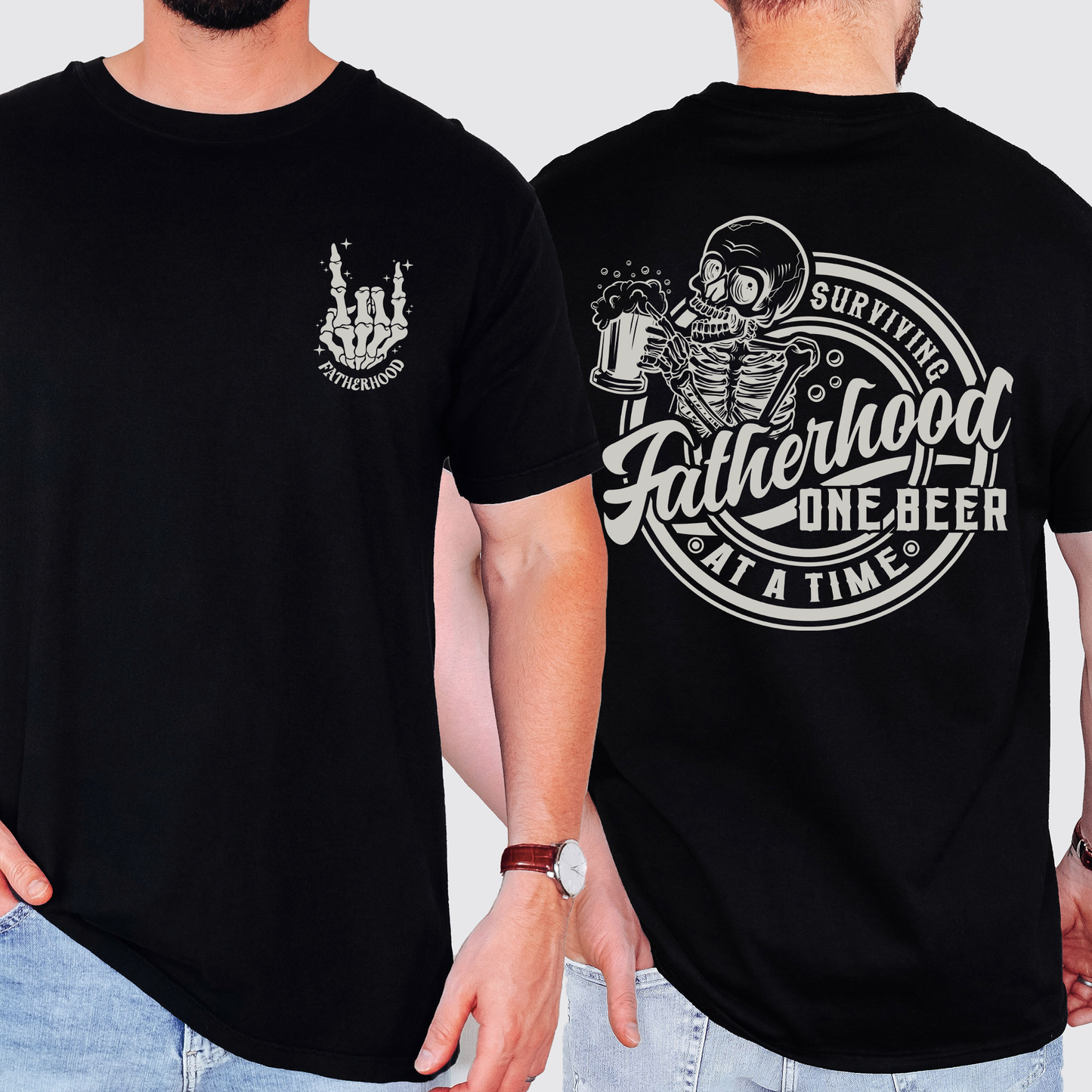 Fatherhood, One Beer At A Time, Comfort Colors T-Shirt