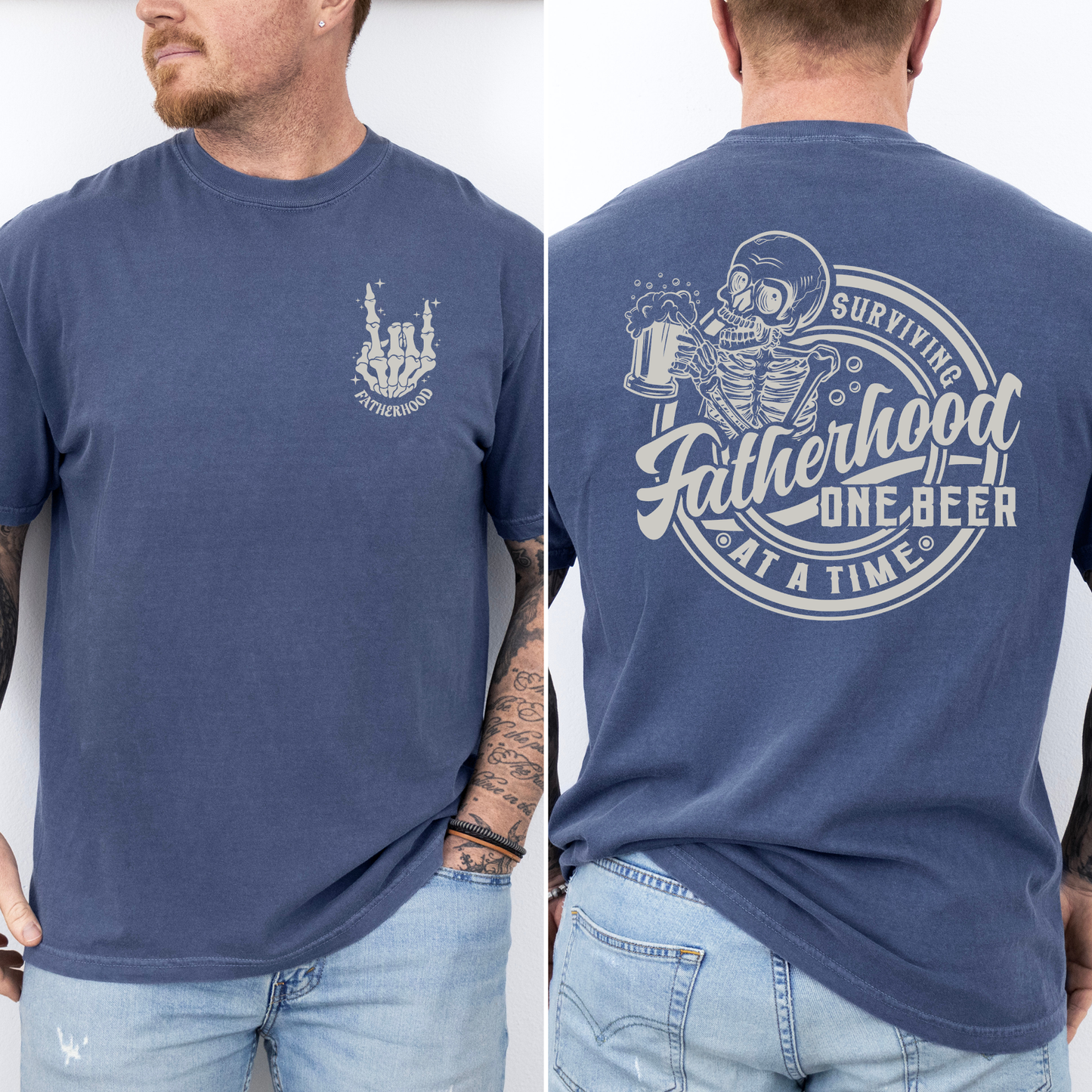 Fatherhood, One Beer At A Time, Comfort Colors T-Shirt