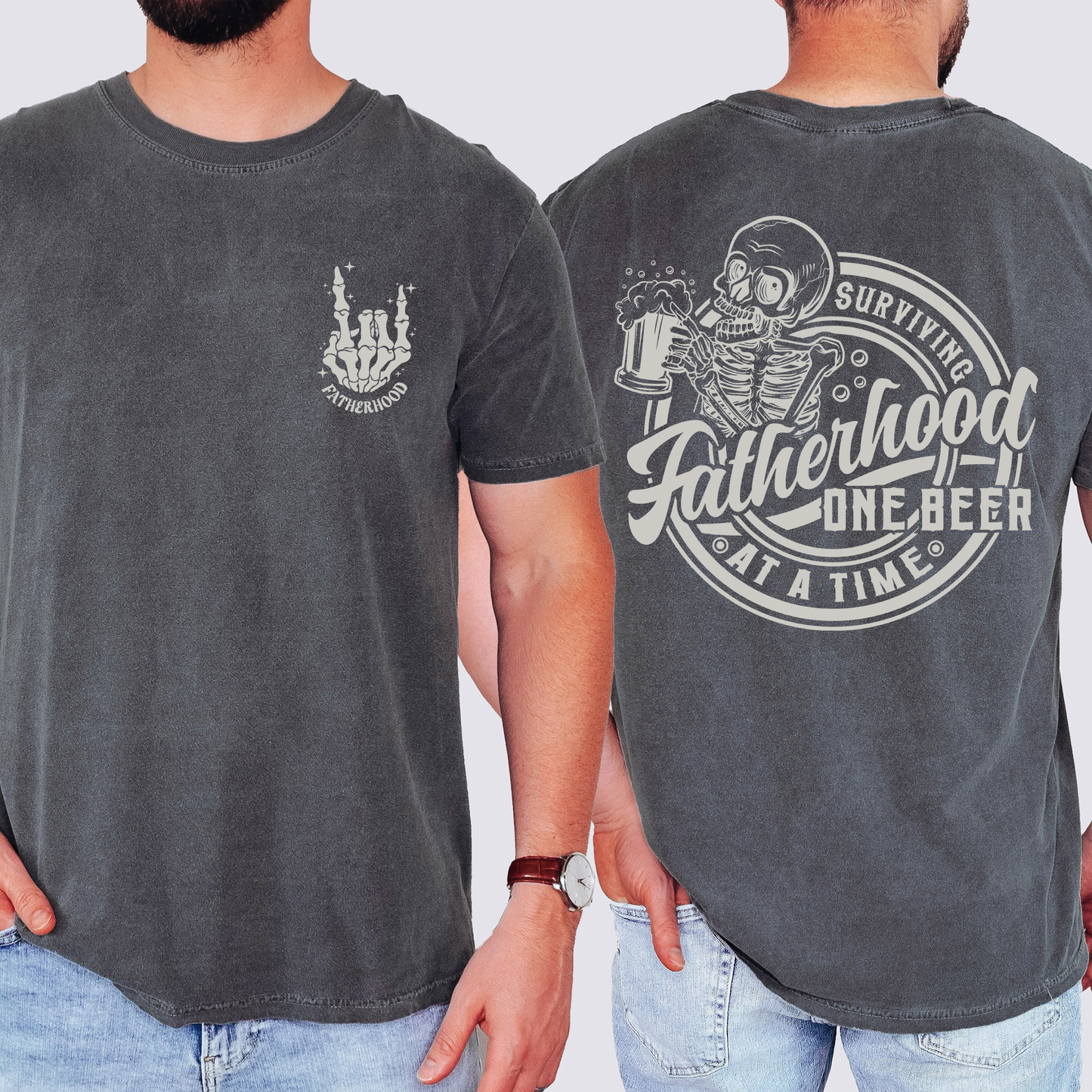 Fatherhood, One Beer At A Time, Comfort Colors T-Shirt