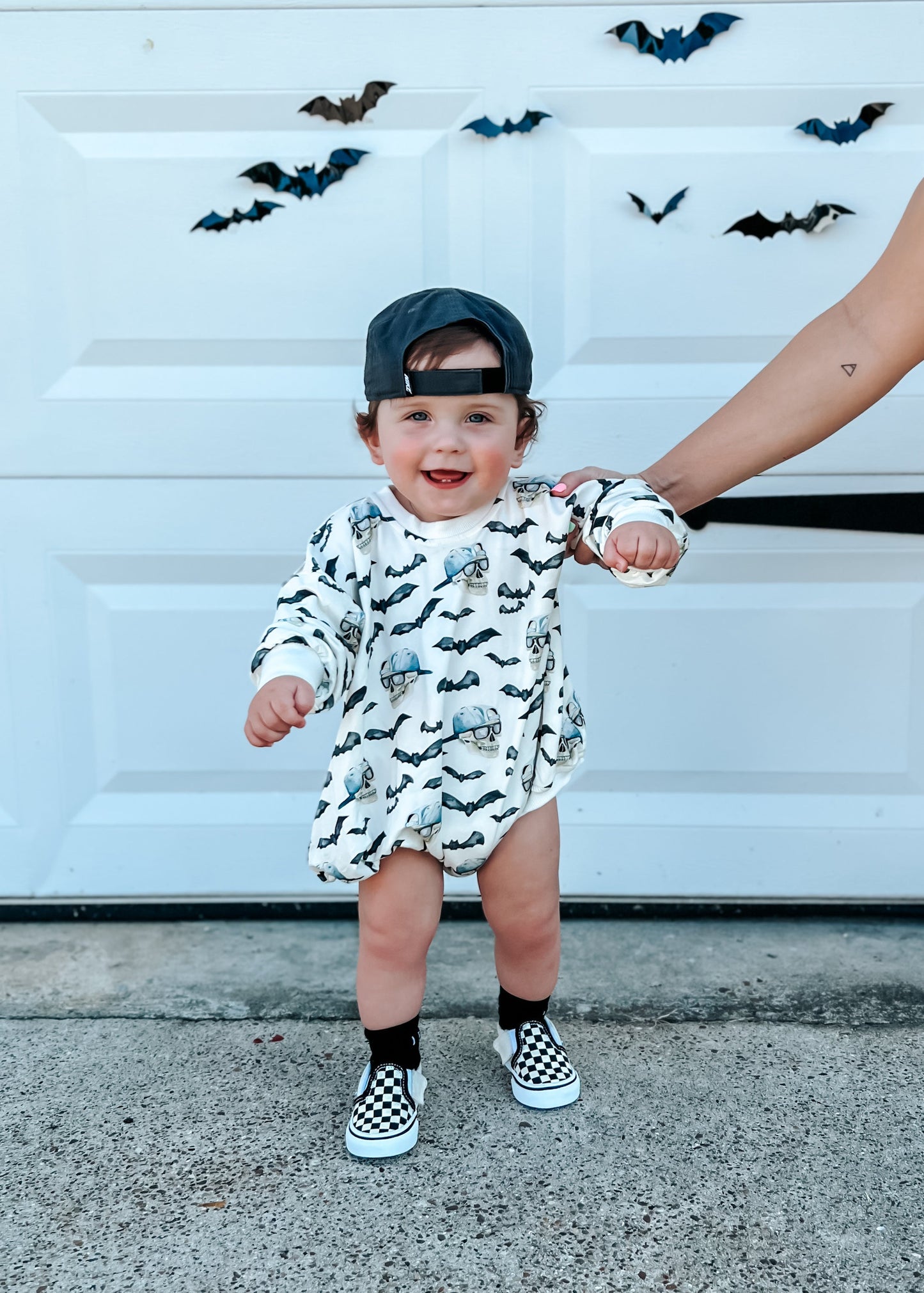 Spooky Bro Bamboo Bubble Romper