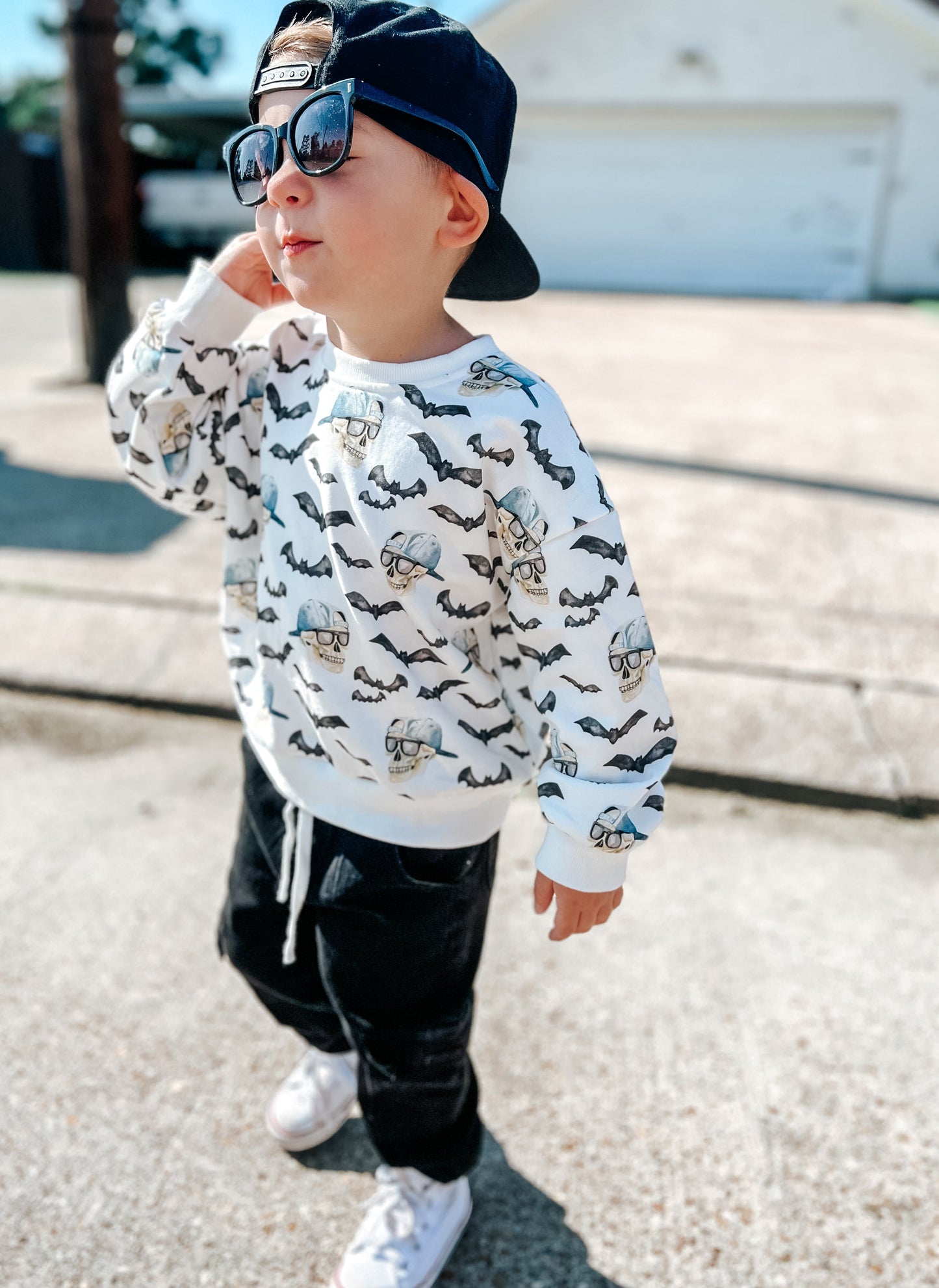 Spooky Bro Bamboo Bubble Romper