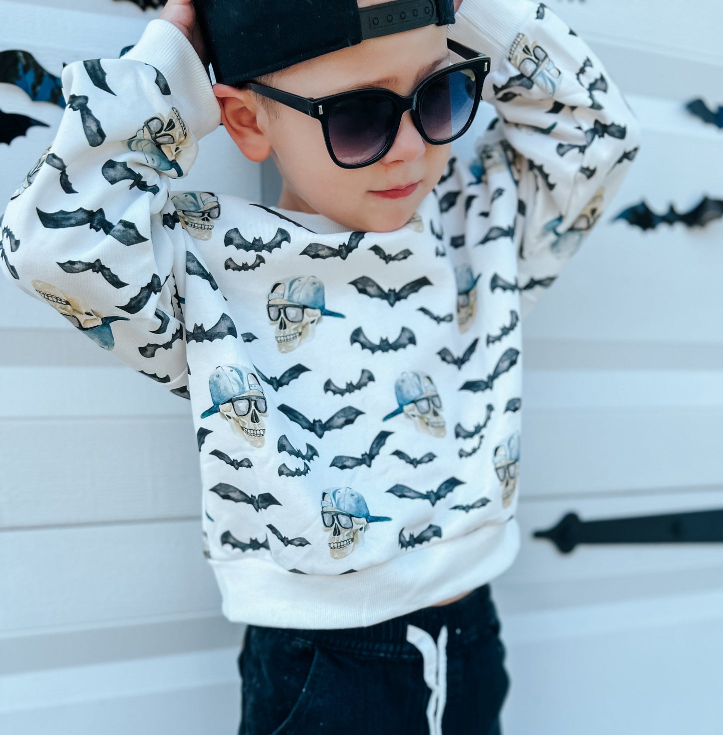 Spooky Bro Bamboo Bubble Romper