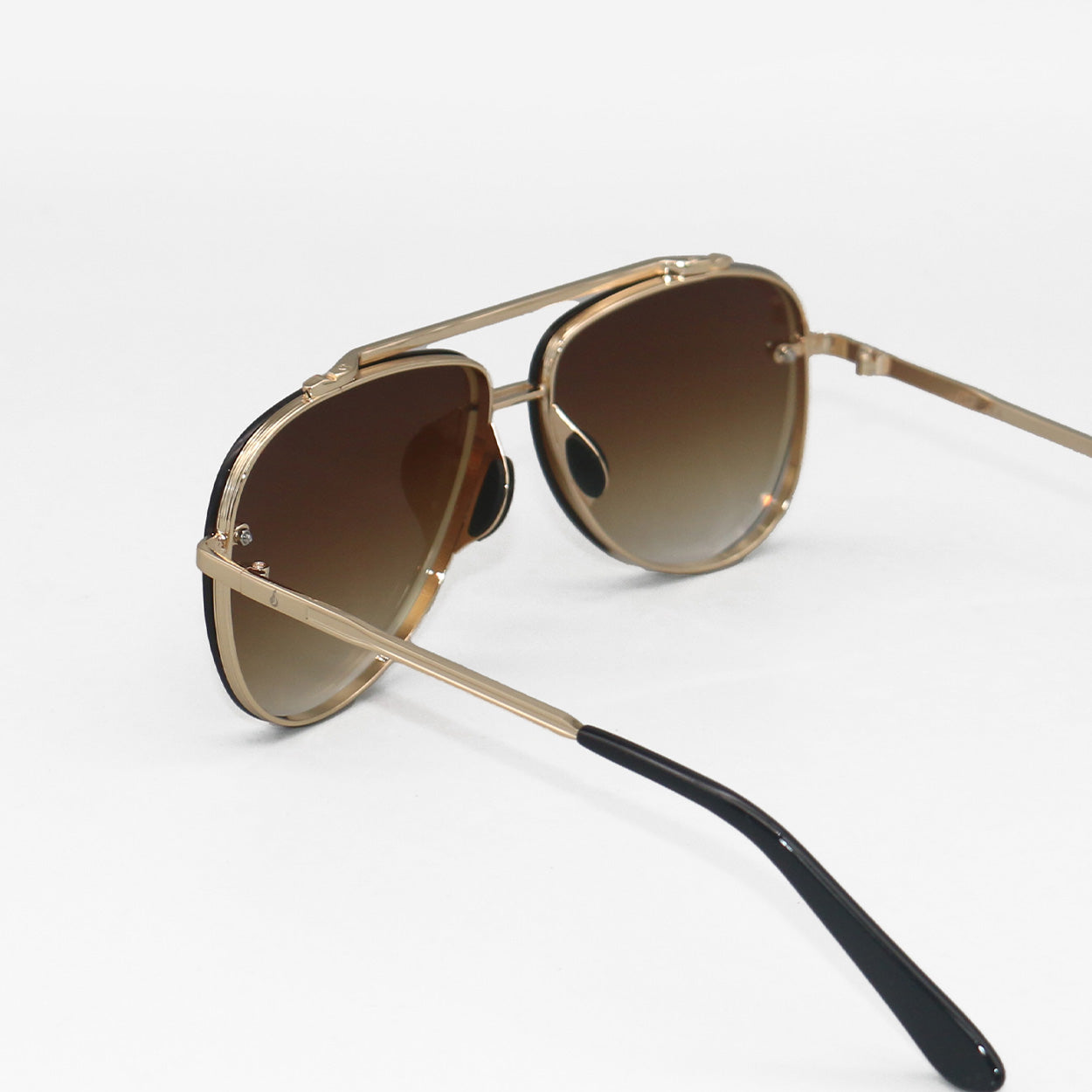 Luna - Tangle Free - Faded Brown Aviator Sunglasses