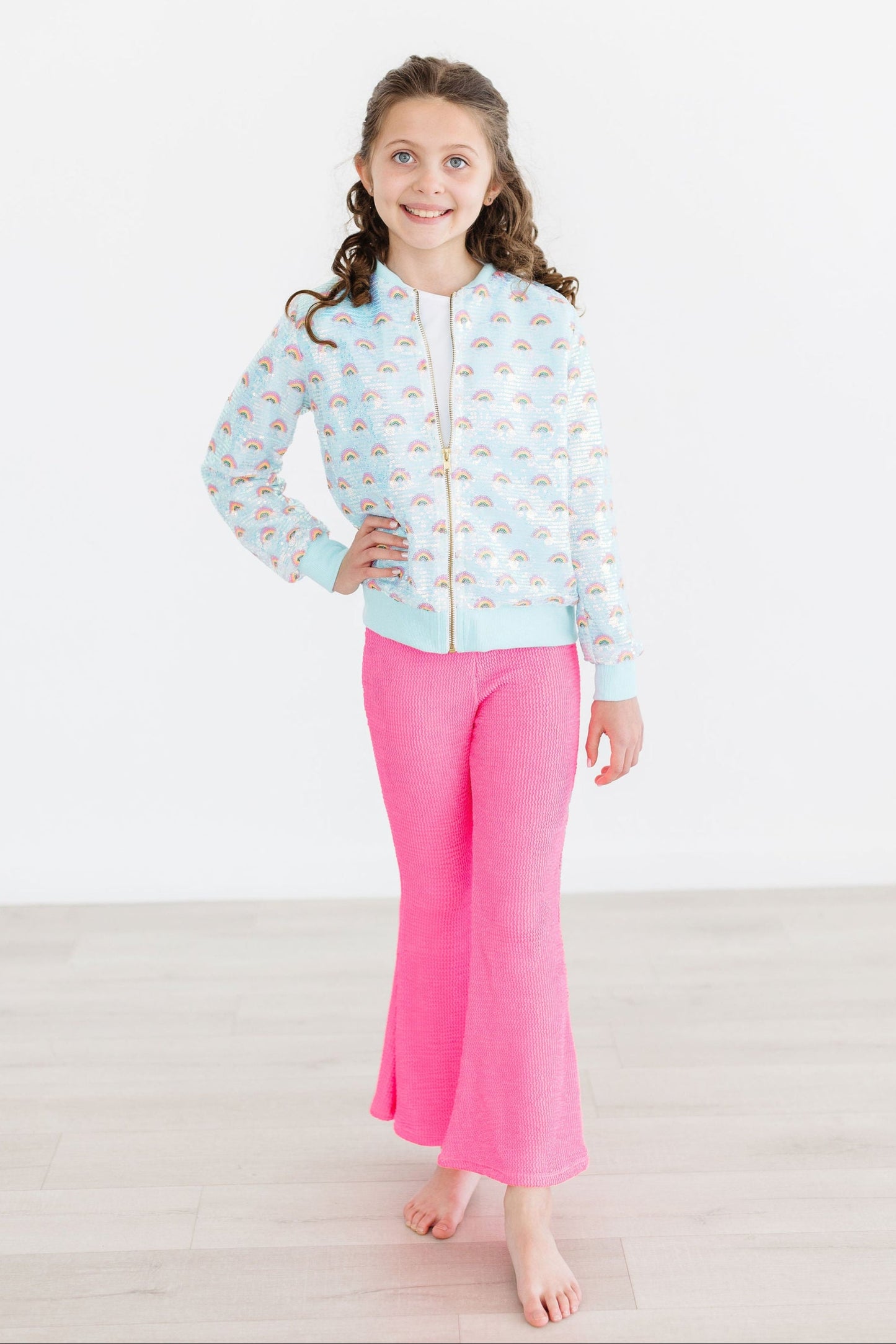 Neon Pink Scrunchy Bells