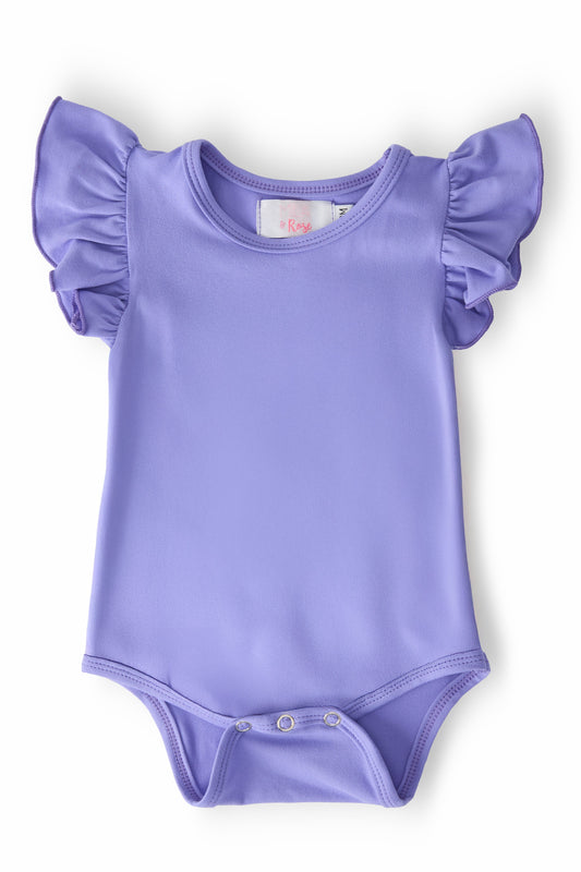 Periwinkle S/S Flutter Bodysuit