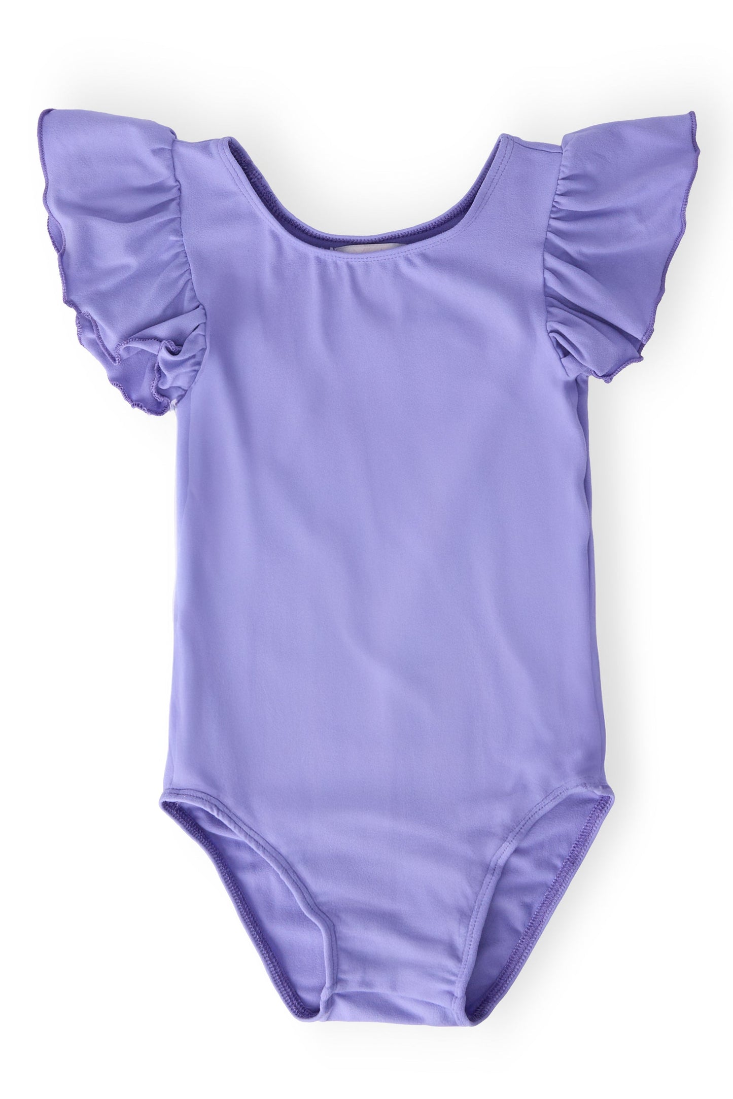 Periwinkle S/S Flutter Sleeve Leotard