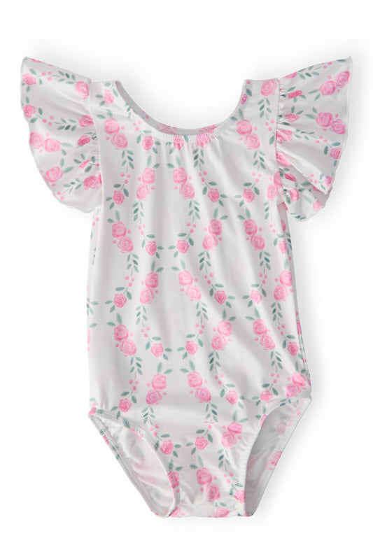 Rosie Posie S/S Flutter Sleeve Leotard