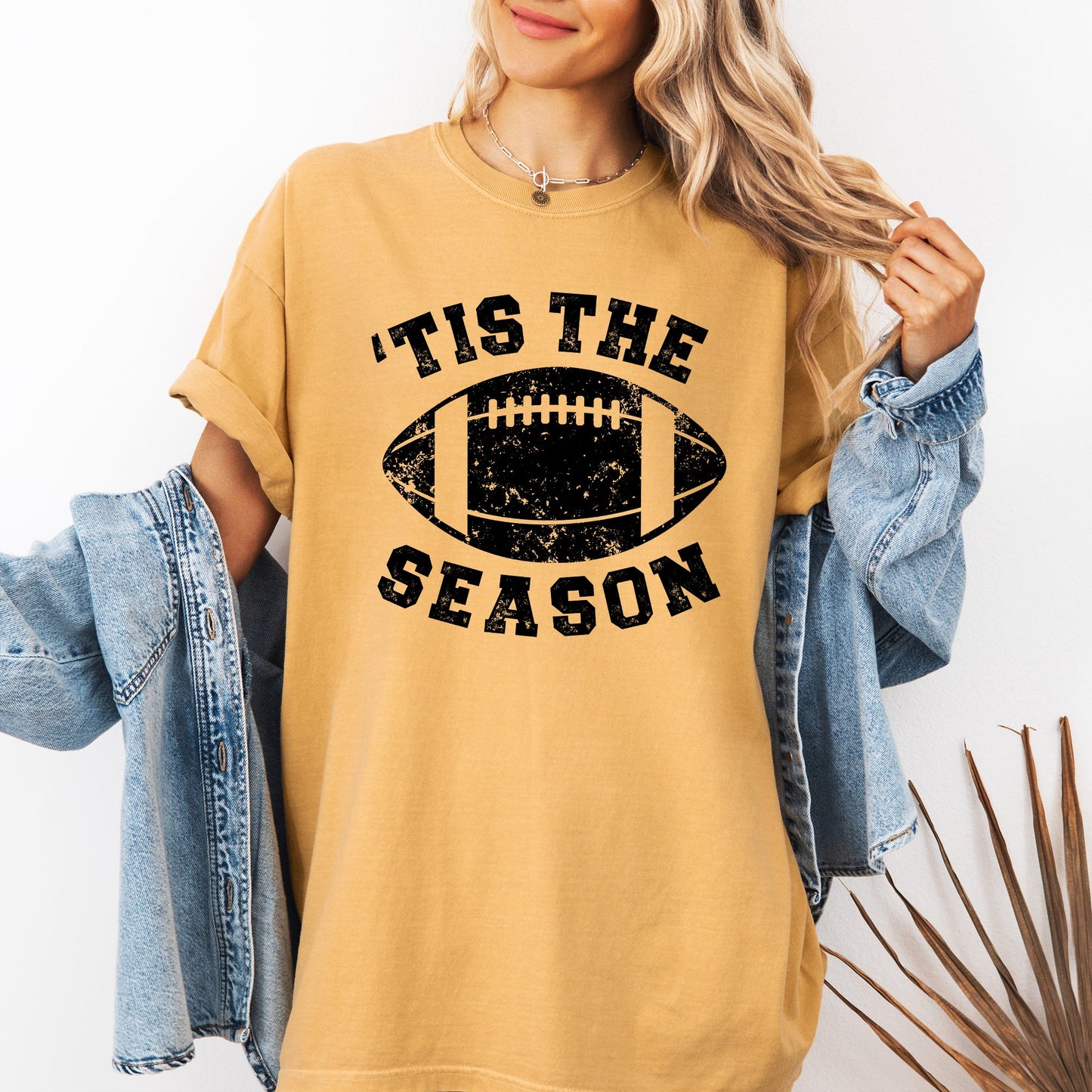 Tis The Season, Football Comfort Colors T-Shirt