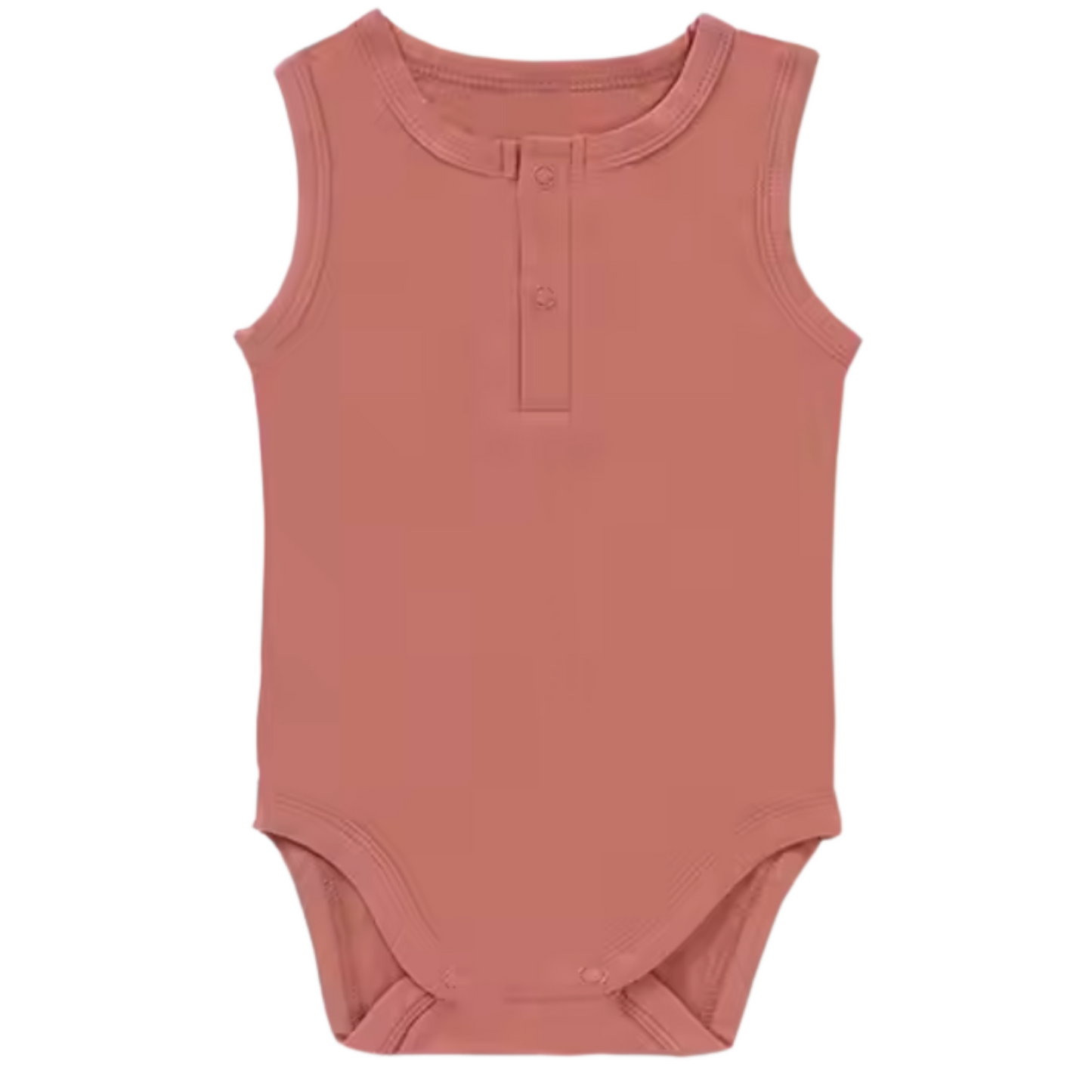 Bamboo Minimalist Henley Romper