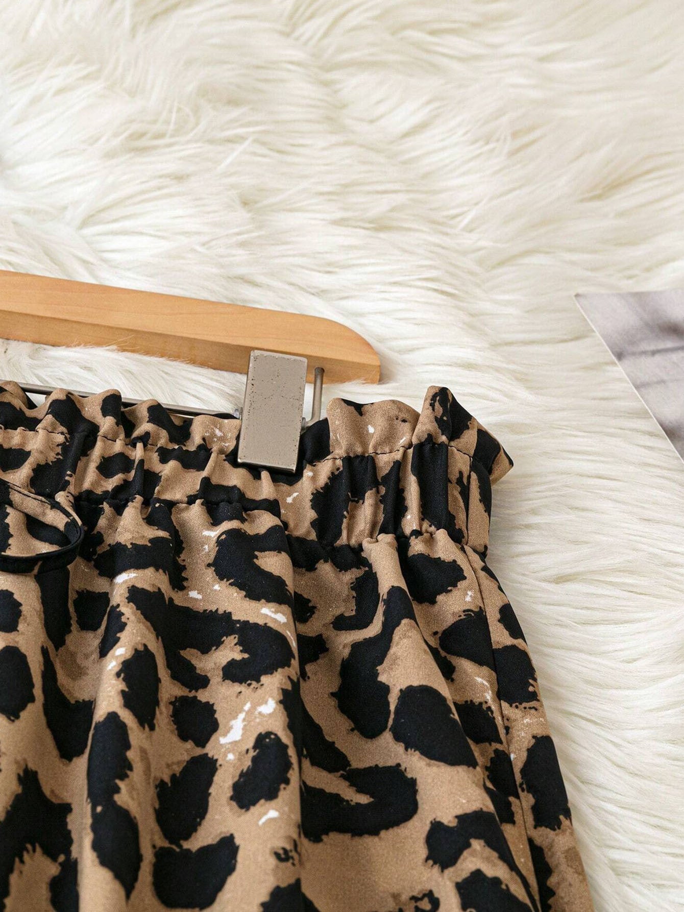 Women's Leopard Print Wide-Leg Pants (plus size friendly)